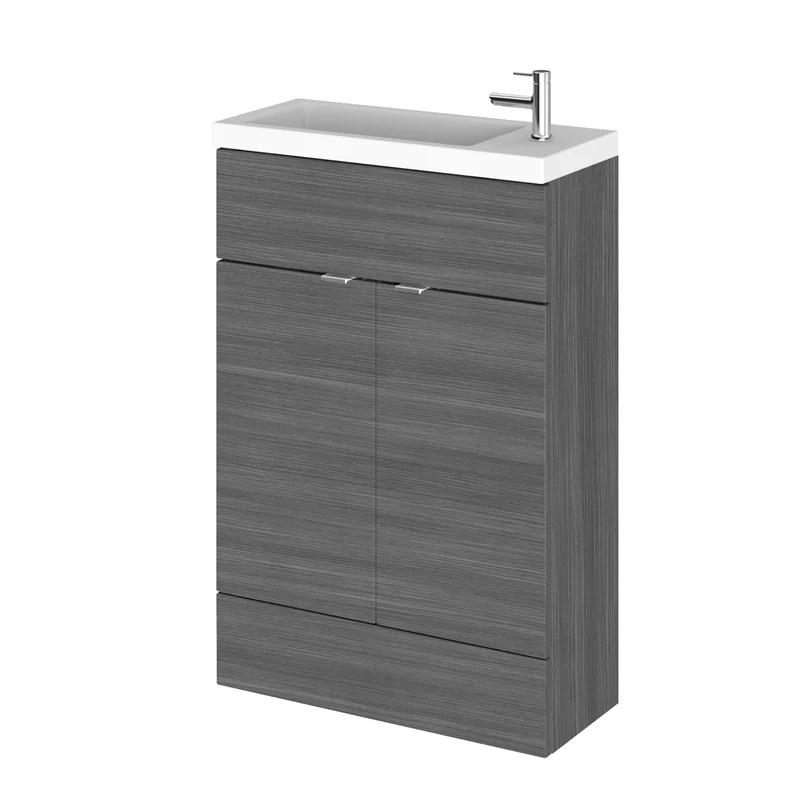 Hudson Reed Fusion Floor Standing Slimline 600mm Vanity Unit & Basin