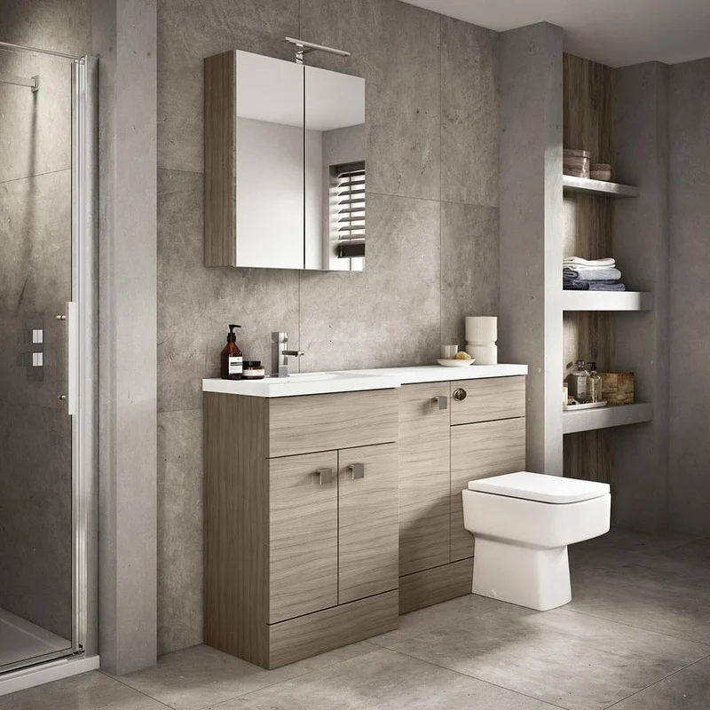 Hudson Reed Fusion 1500mm Floorstanding Combination Unit With 300mm Base Unit & 600mm WC Unit