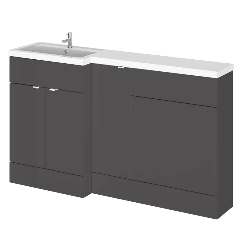 Hudson Reed Fusion 1500mm Floorstanding Combination Unit With 300mm Base Unit & 600mm WC Unit