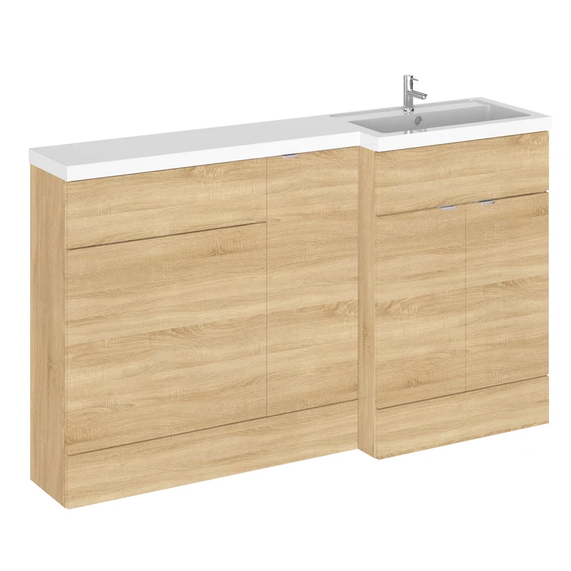Hudson Reed Fusion 1500mm Floorstanding Combination Unit With 300mm Base Unit & 600mm WC Unit