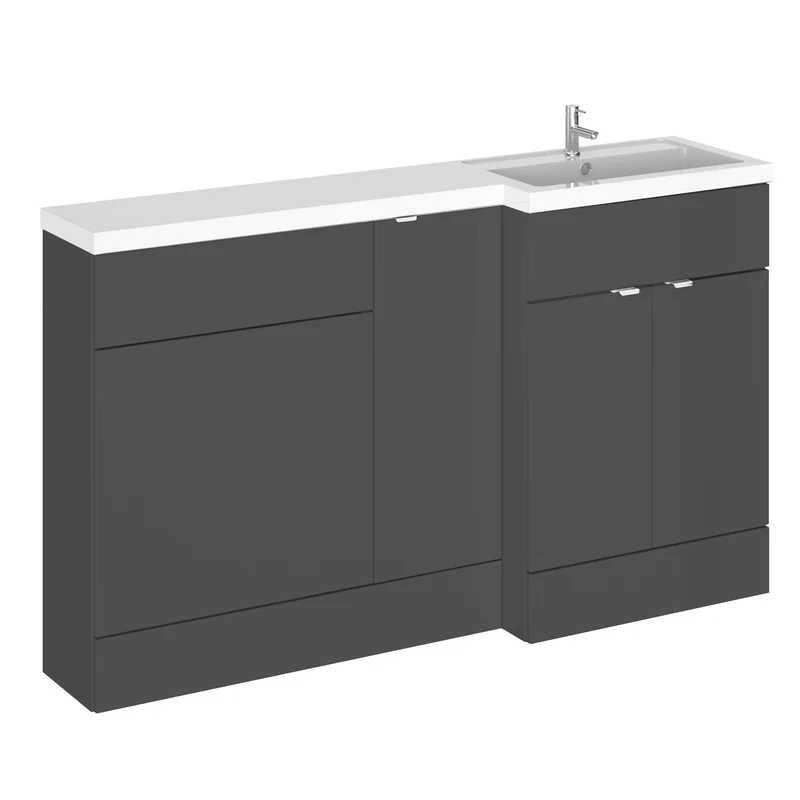 Hudson Reed Fusion 1500mm Floorstanding Combination Unit With 300mm Base Unit & 600mm WC Unit