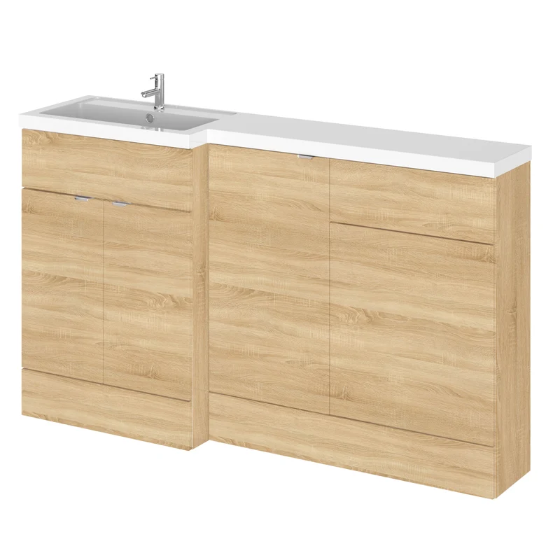 Hudson Reed Fusion 1500mm Floorstanding Combination Unit With 400mm Base Unit & 500mm WC Unit