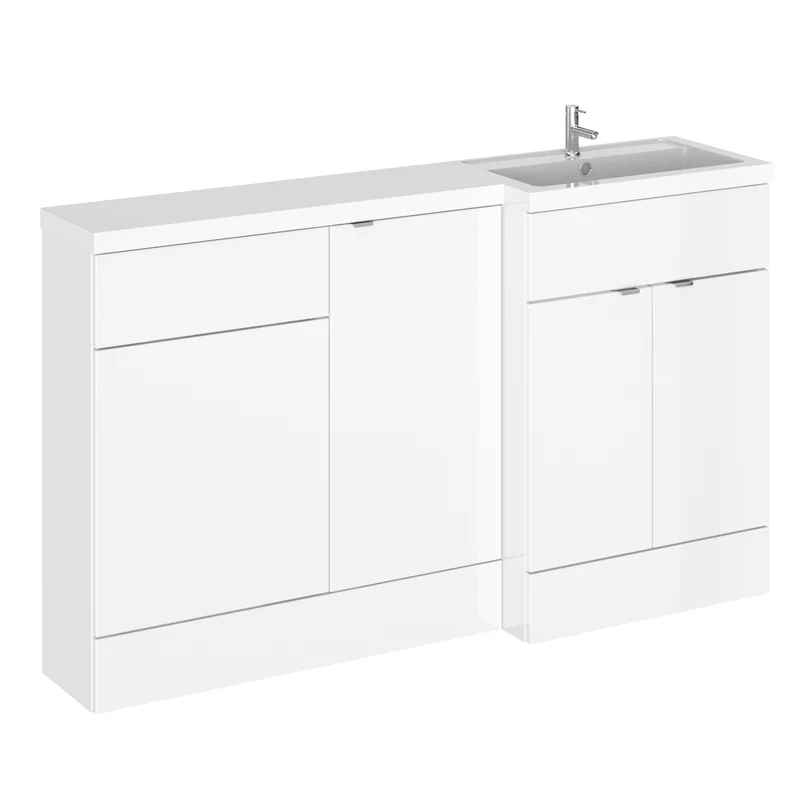 Hudson Reed Fusion 1500mm Floorstanding Combination Unit With 400mm Base Unit & 500mm WC Unit