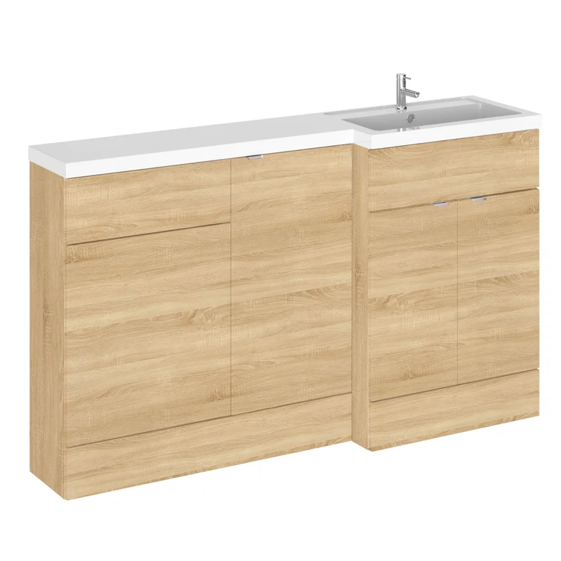 Hudson Reed Fusion 1500mm Floorstanding Combination Unit With 400mm Base Unit & 500mm WC Unit