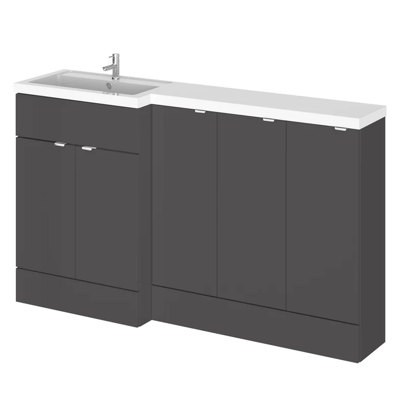 Hudson Reed Fusion 1500mm Floorstanding Combination Unit With 3 x 300mm Base Units