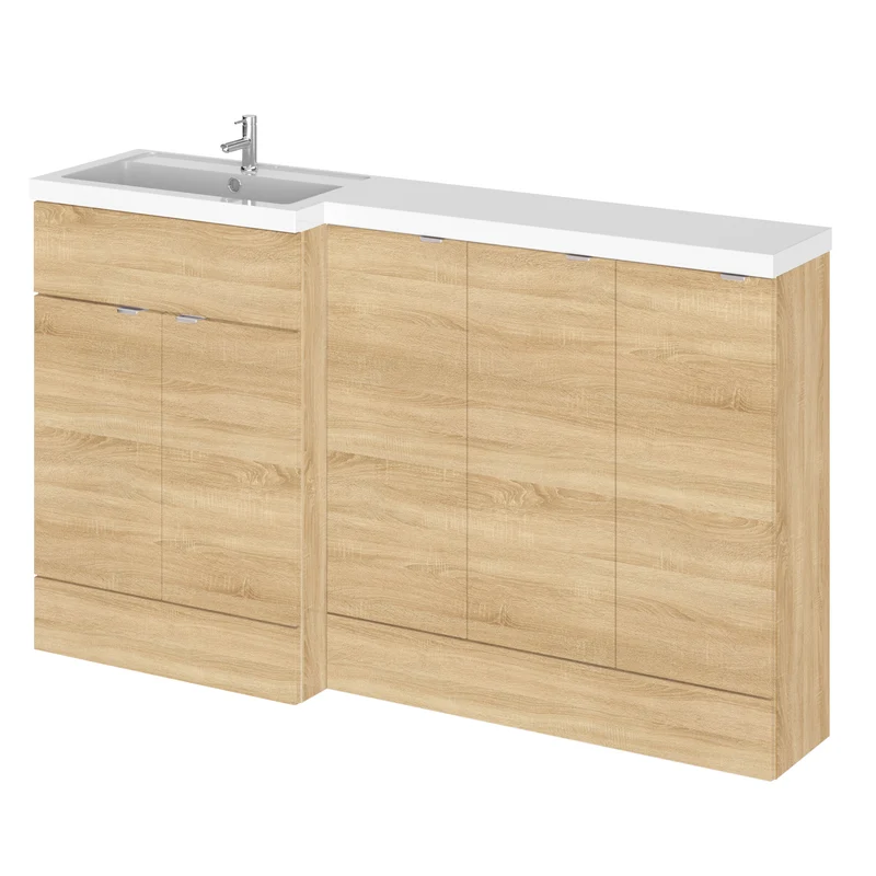 Hudson Reed Fusion 1500mm Floorstanding Combination Unit With 3 x 300mm Base Units