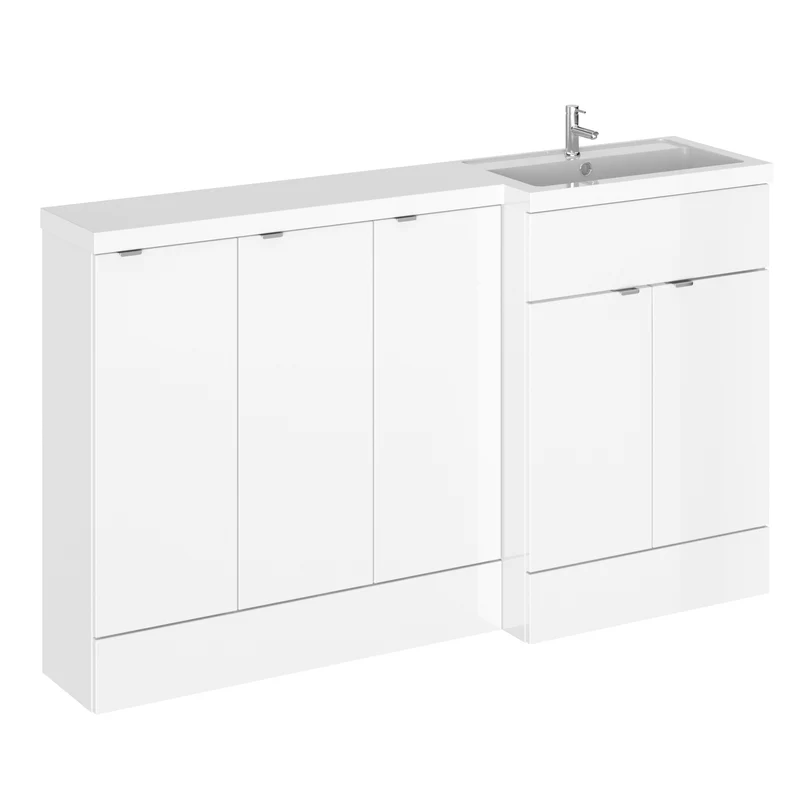 Hudson Reed Fusion 1500mm Floorstanding Combination Unit With 3 x 300mm Base Units