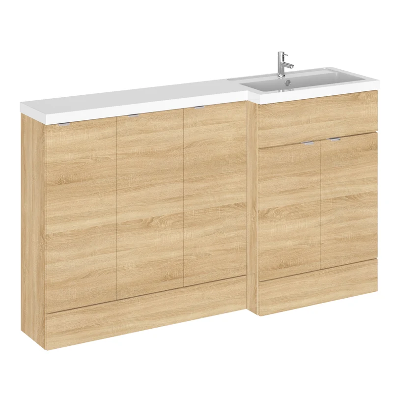 Hudson Reed Fusion 1500mm Floorstanding Combination Unit With 3 x 300mm Base Units