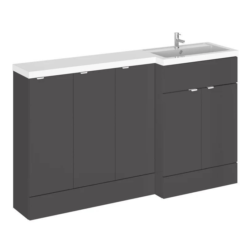 Hudson Reed Fusion 1500mm Floorstanding Combination Unit With 3 x 300mm Base Units