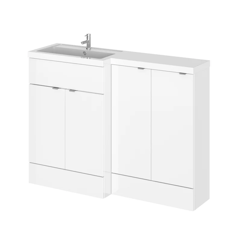 Hudson Reed Fusion 1200mm Floorstanding Combination Unit With 2 x 300mm Base Units