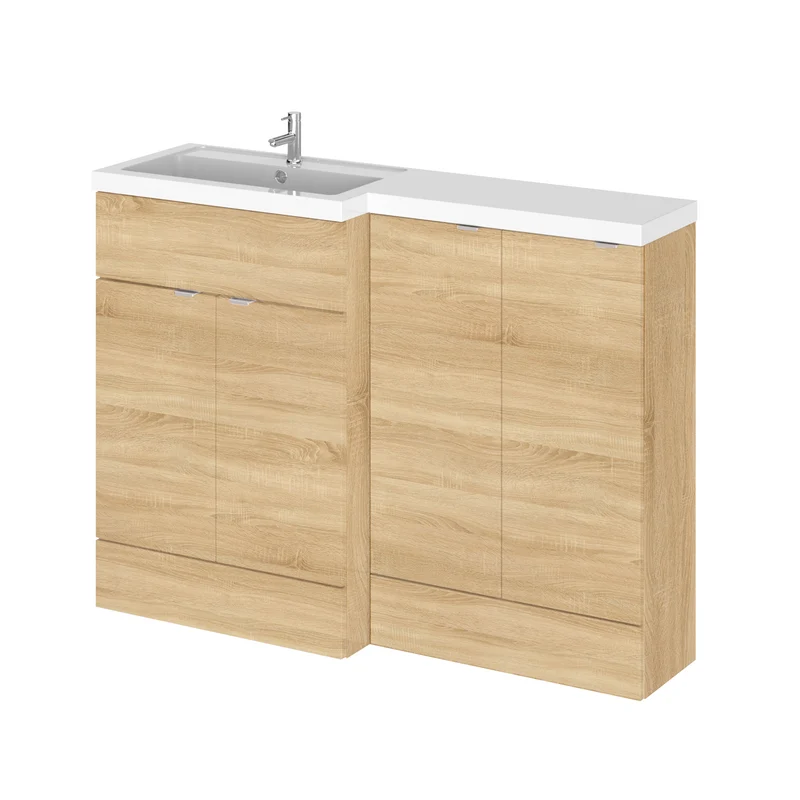 Hudson Reed Fusion 1200mm Floorstanding Combination Unit With 2 x 300mm Base Units