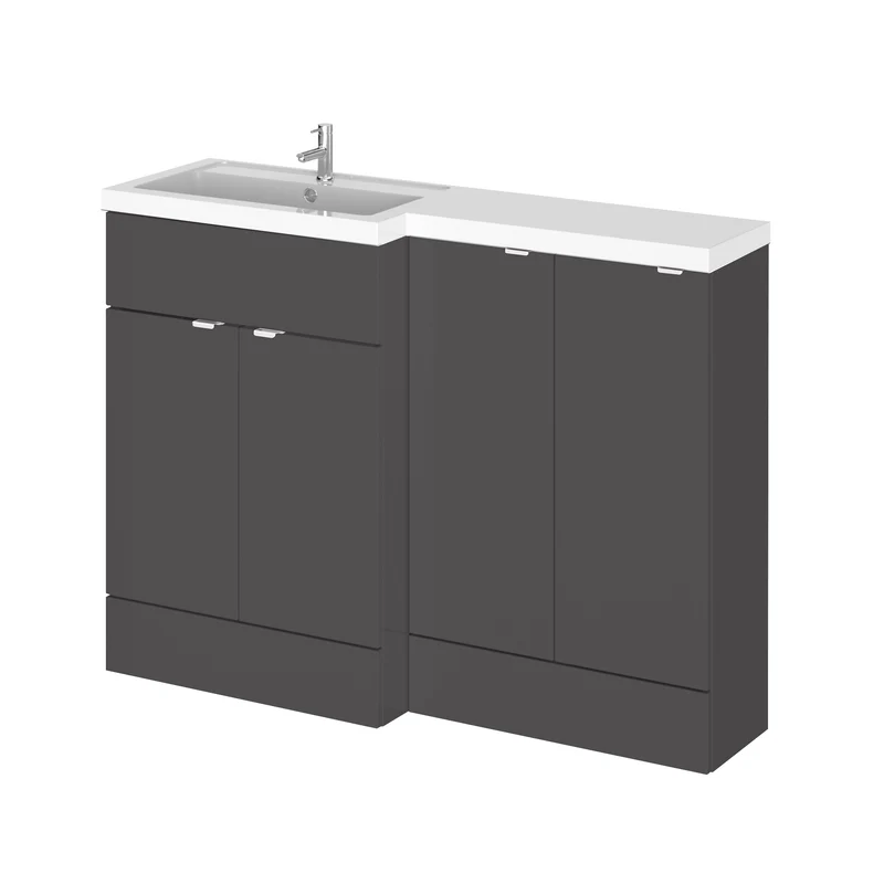 Hudson Reed Fusion 1200mm Floorstanding Combination Unit With 2 x 300mm Base Units