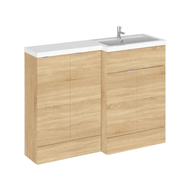 Hudson Reed Fusion 1200mm Floorstanding Combination Unit With 2 x 300mm Base Units