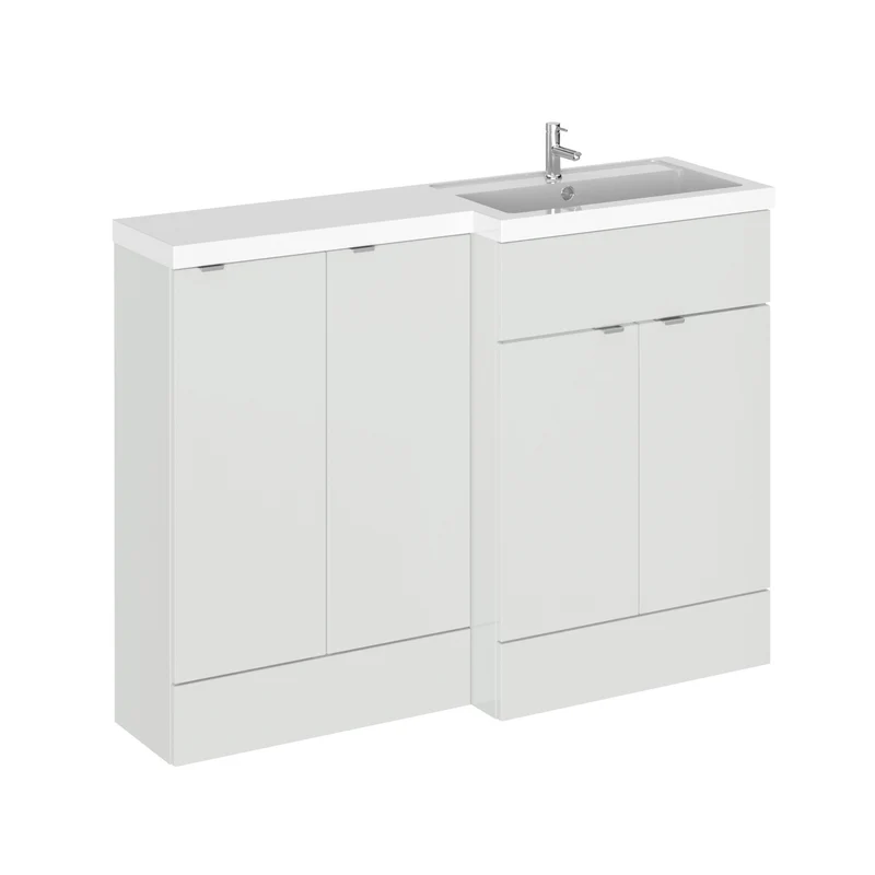 Hudson Reed Fusion 1200mm Floorstanding Combination Unit With 2 x 300mm Base Units