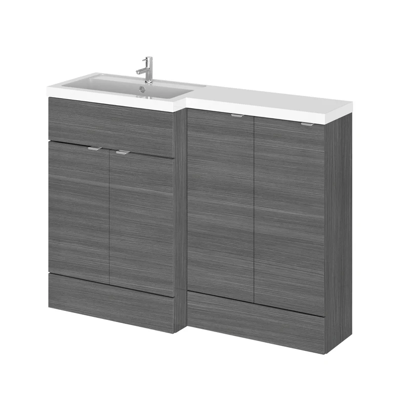 Hudson Reed Fusion 1200mm Floorstanding Combination Unit With 2 x 300mm Base Units