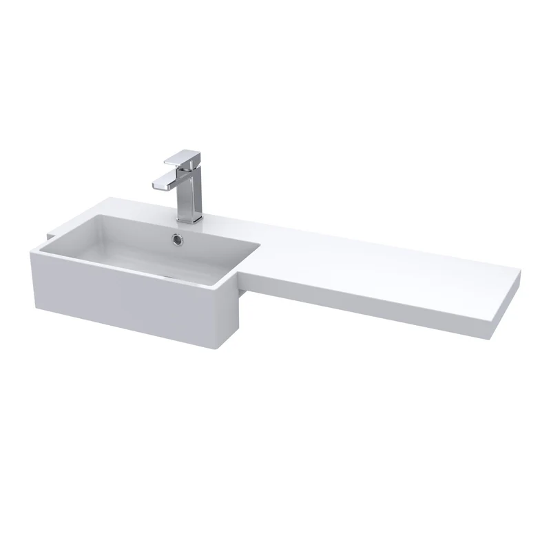 Hudson Reed Fusion 1100mm Floorstanding Combination Unit With Square Semi Recessed Basin