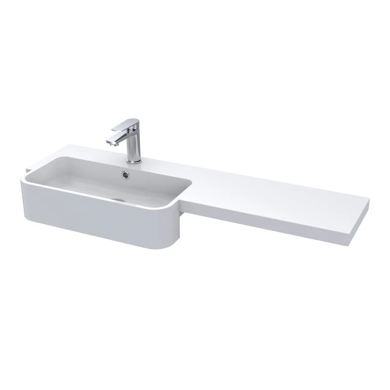 Hudson Reed Fusion 1100mm Floorstanding Combination Unit With Round Semi Recessed Basin