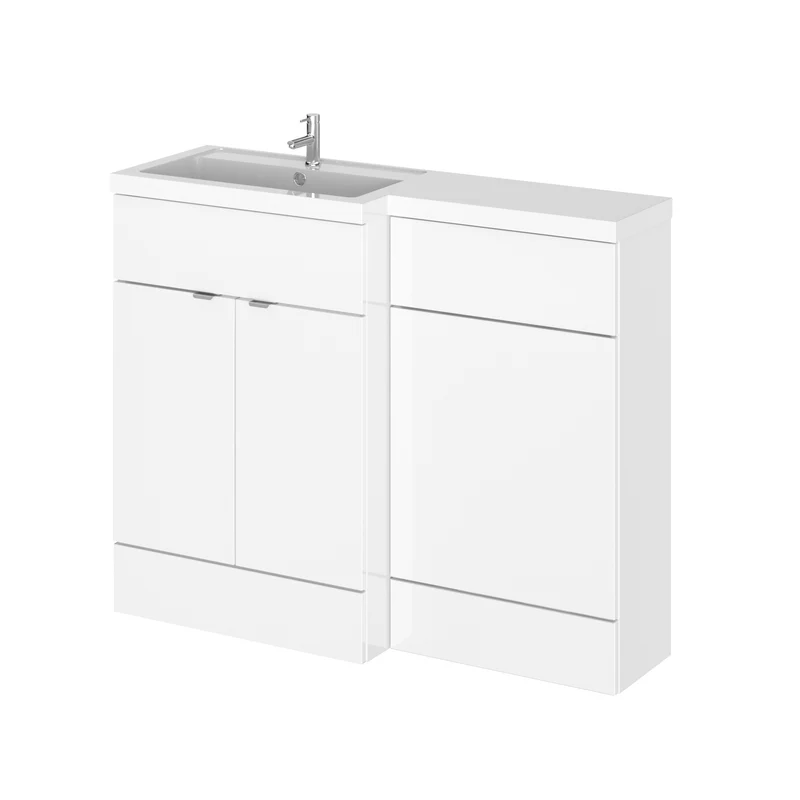 Hudson Reed Fusion 1100mm Floorstanding Combination Unit With L Shaped Basin