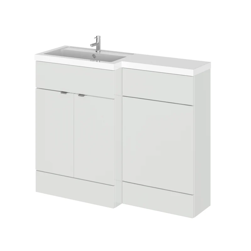 Hudson Reed Fusion 1100mm Floorstanding Combination Unit With L Shaped Basin