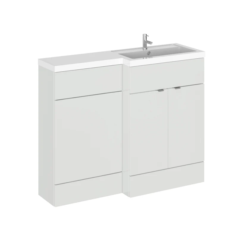 Hudson Reed Fusion 1100mm Floorstanding Combination Unit With L Shaped Basin