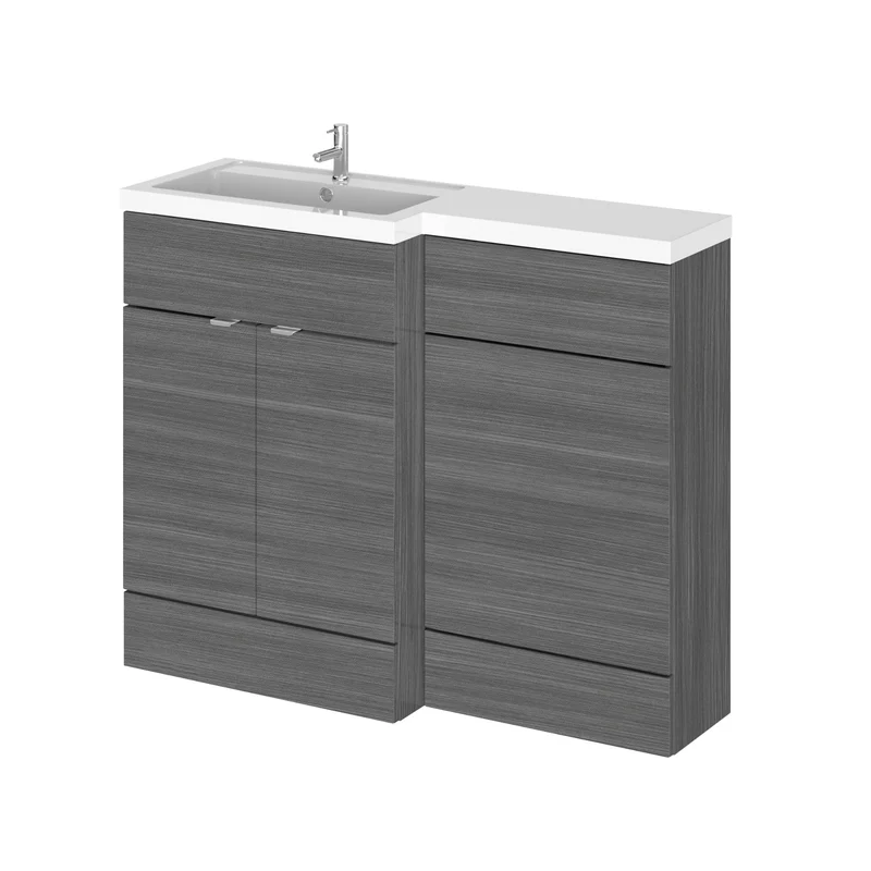 Hudson Reed Fusion 1100mm Floorstanding Combination Unit With L Shaped Basin