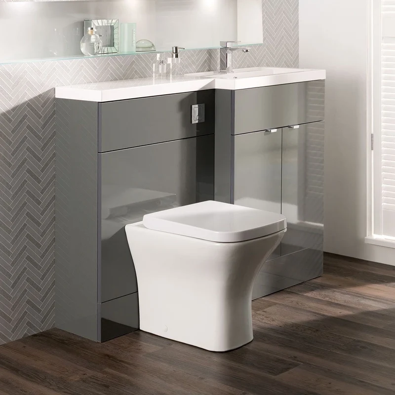 Hudson Reed Fusion 1000mm Floorstanding Combination Unit With L Shaped Basin
