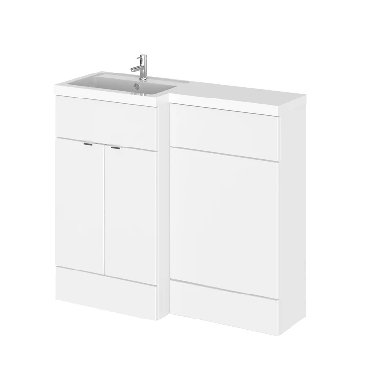 Hudson Reed Fusion 1000mm Floorstanding Combination Unit With L Shaped Basin