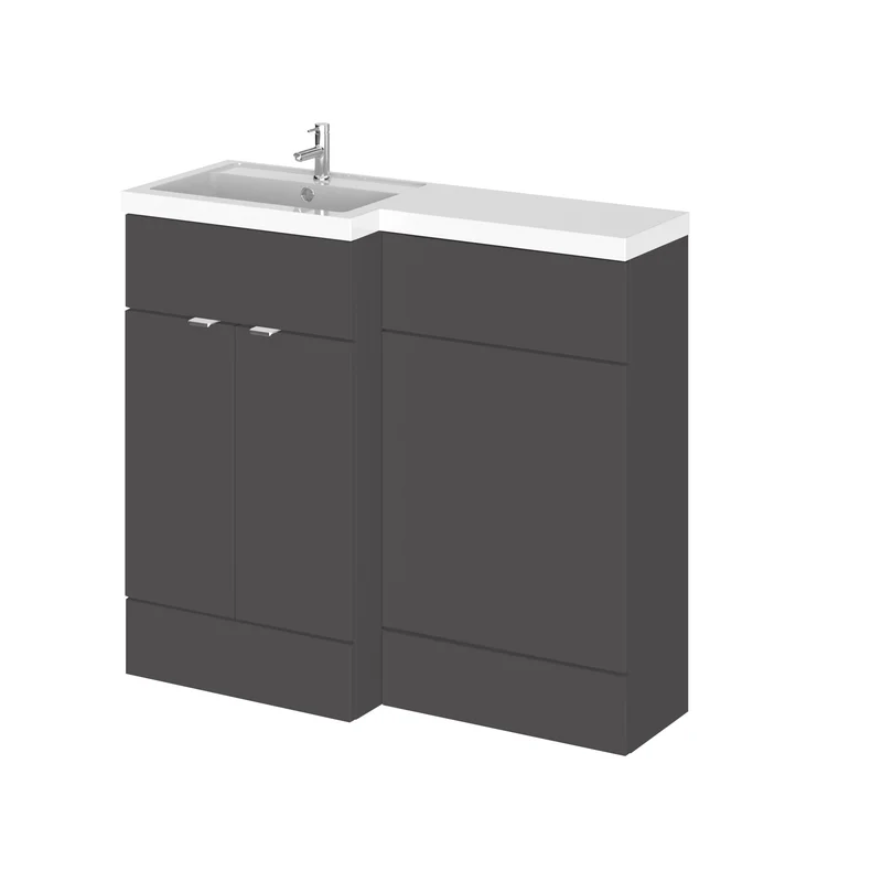 Hudson Reed Fusion 1000mm Floorstanding Combination Unit With L Shaped Basin