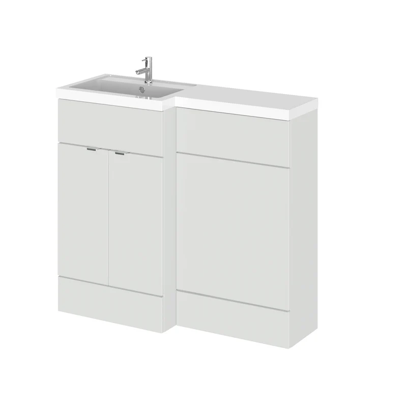 Hudson Reed Fusion 1000mm Floorstanding Combination Unit With L Shaped Basin