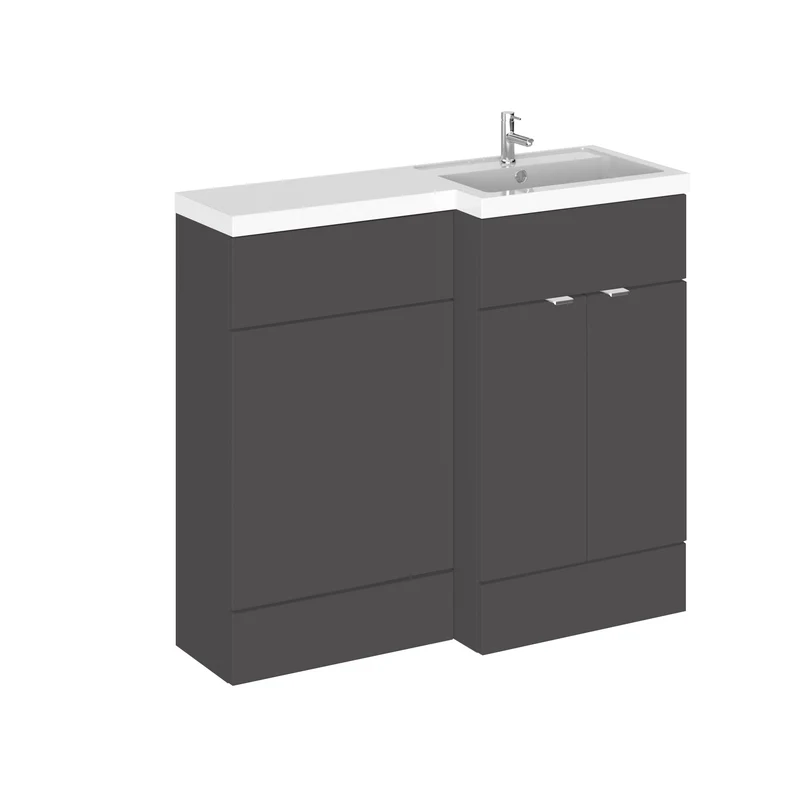Hudson Reed Fusion 1000mm Floorstanding Combination Unit With L Shaped Basin