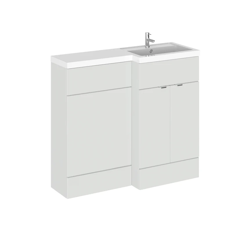 Hudson Reed Fusion 1000mm Floorstanding Combination Unit With L Shaped Basin