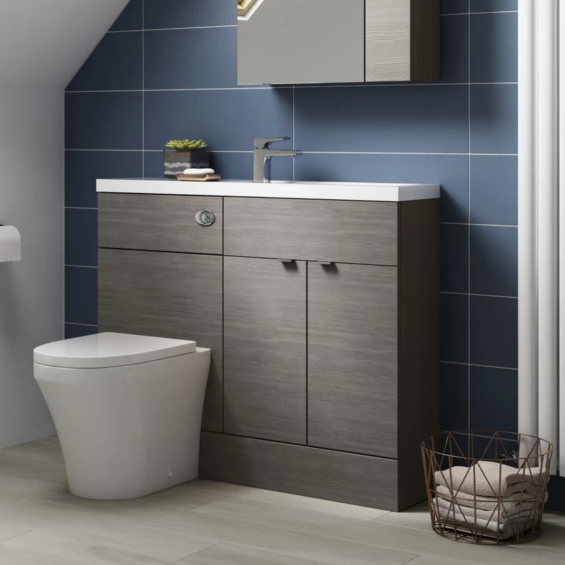 Hudson Reed Fusion 1200mm Slimline Floorstanding Combination Unit With WC Unit