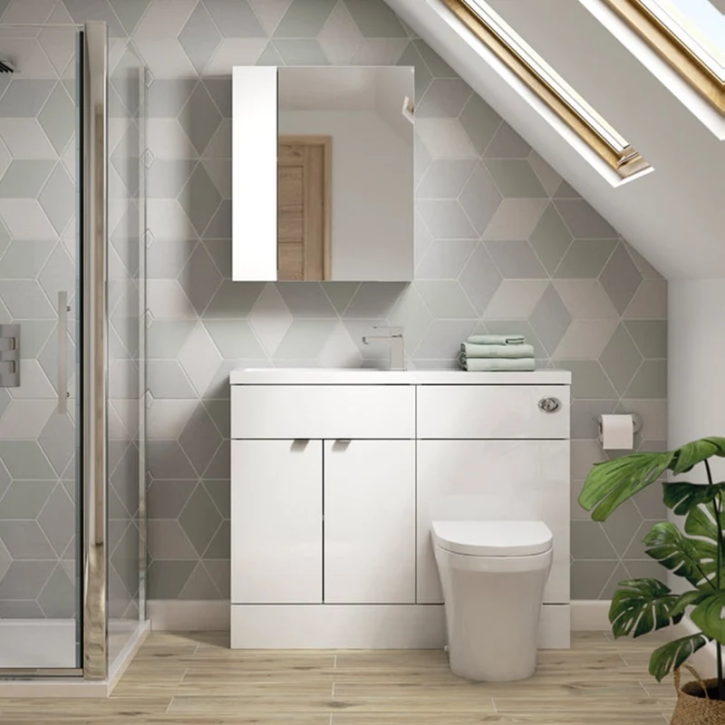 Hudson Reed Fusion 1000mm Slimline Floorstanding Combination Unit