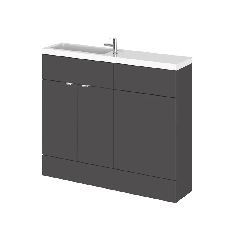 Hudson Reed Fusion 1000mm Slimline Floorstanding Combination Unit