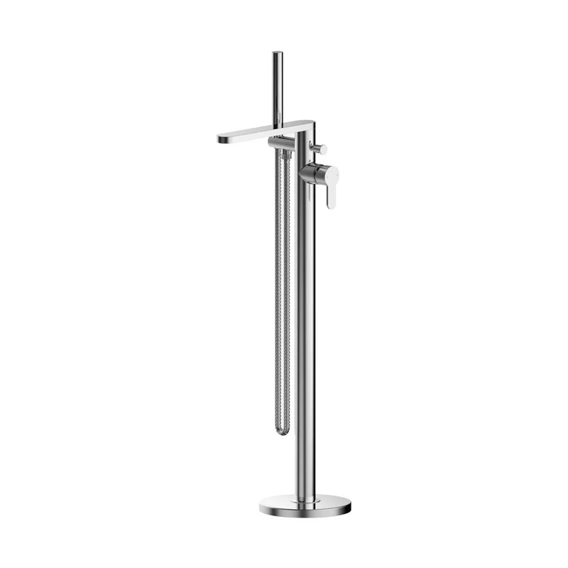 Nuie Arvan Freestanding Bath Shower Mixer Contemporary Chrome Brass ABS,plastic 880x200x282mm