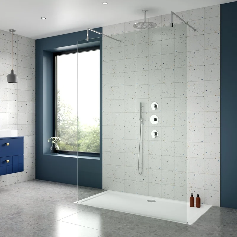 Nuie 2 Outlet Arvan Double Bundle With Stop Taps Contemporary Chrome Brass ABS