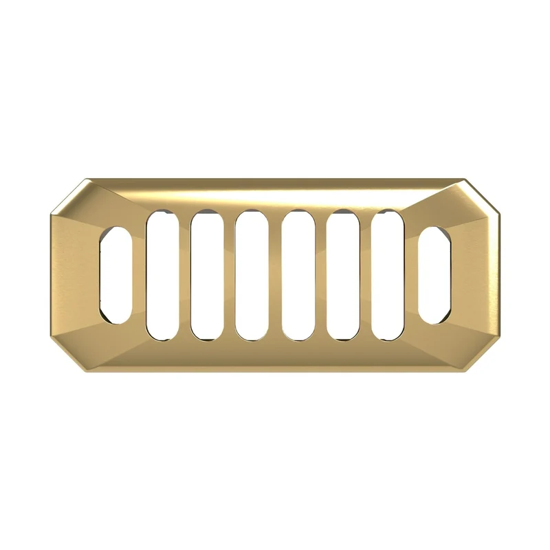 Nuie Basin Accessories Carlton Brushed Brass Overflow Cover Contemporary Brass ABS 26x50x10mm