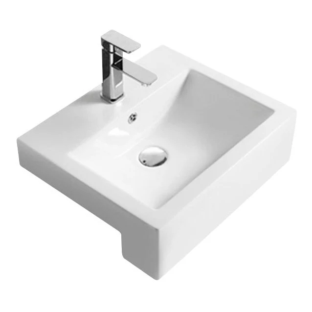 Hudson Reed Square Vessel Semi Recess Basin - 530 x 440mm