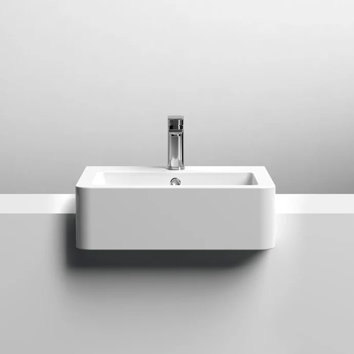 Hudson Reed Square Vessel Semi Recess Basin - 530 x 440mm