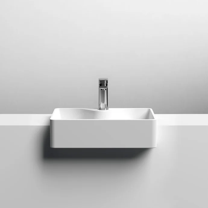 Hudson Reed Rectangular Vessel Semi Recess Basin - 480 x 370mm