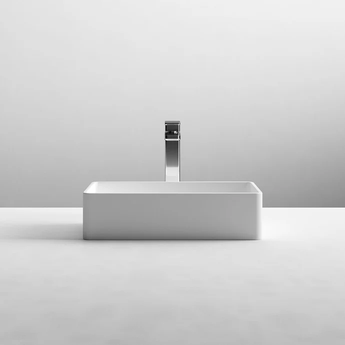 Hudson Reed Rectangular Counter Top Vessel Basin - 465 x 235mm