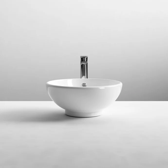 Hudson Reed Round Counter Top Vessel Basin - 410 x 410mm