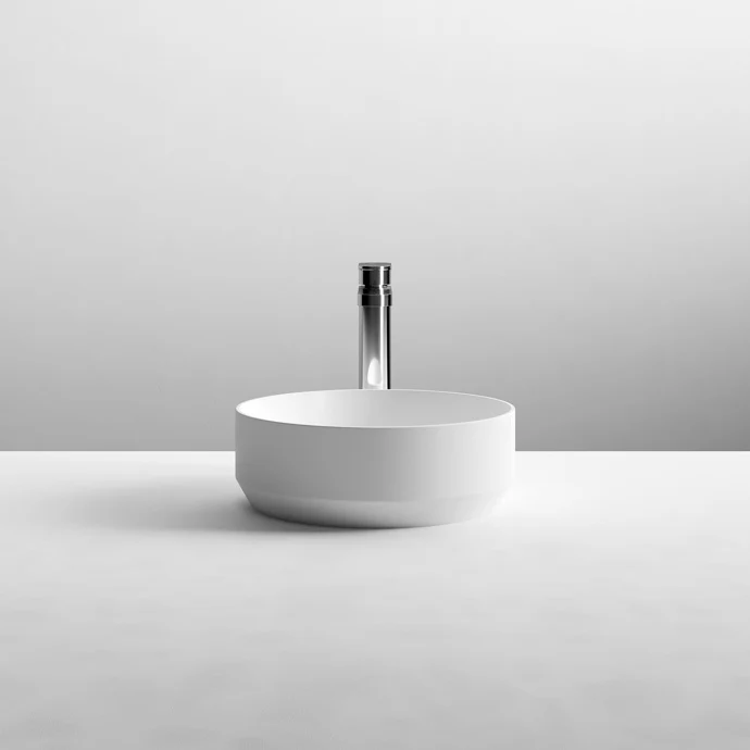 Hudson Reed Round Counter Top Vessel Basin - 350 x 350mm