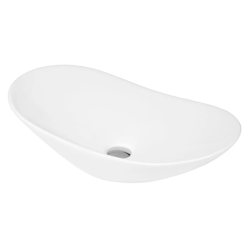 Hudson Reed Rounded Counter Top Vessel Basin - 615 x 360mm