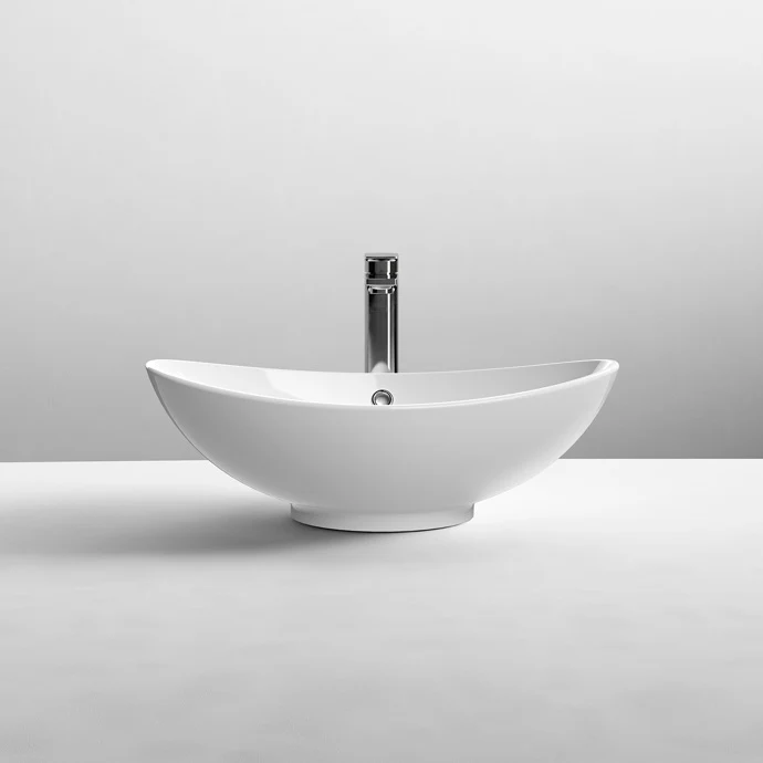 Hudson Reed Oval Counter Top Vessel Basin - 588 x 390mm