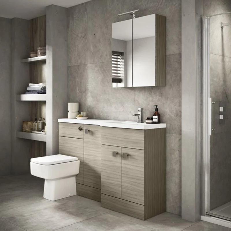 Hudson Reed Fusion 800mm Mirror Unit With 2 Doors
