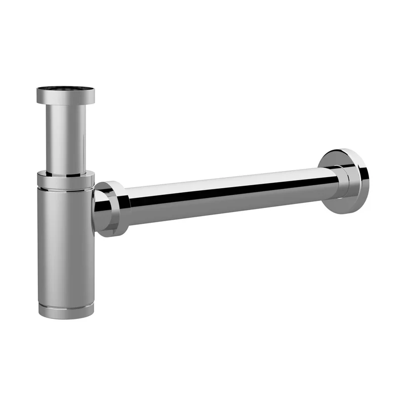 Nuie Basin Accessories Bottle Trap Contemporary Chrome Brass 115x70x51mm