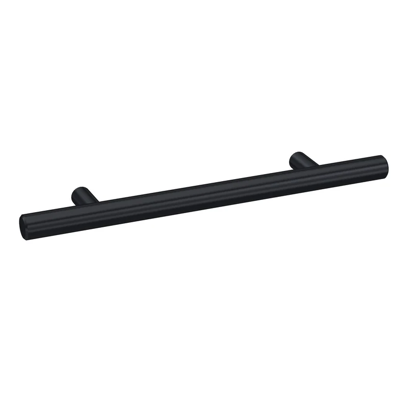 Bar Furniture Handle (156mm With 96mm Centres) - Matt Black