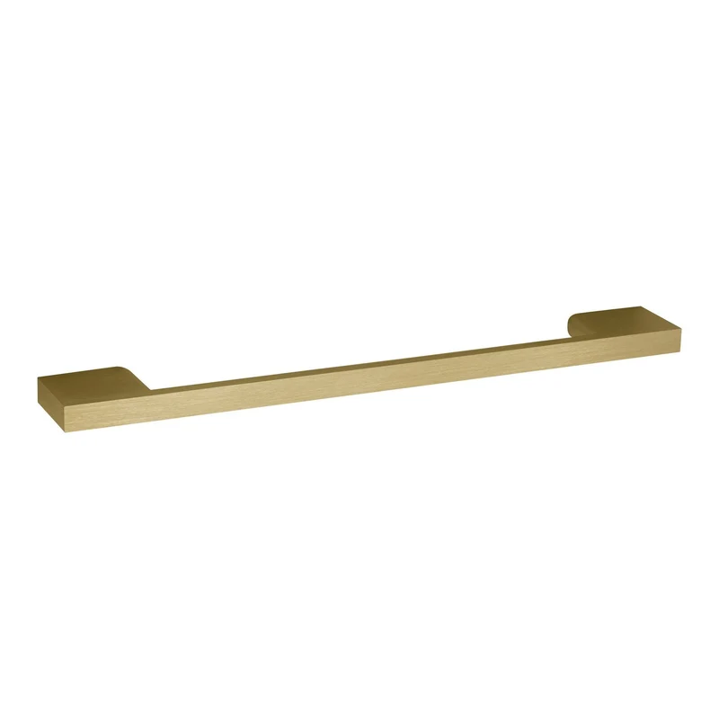 Straight D Bar Furniture Handle,223mm Wide With 192mm Centres - Brushed Brass