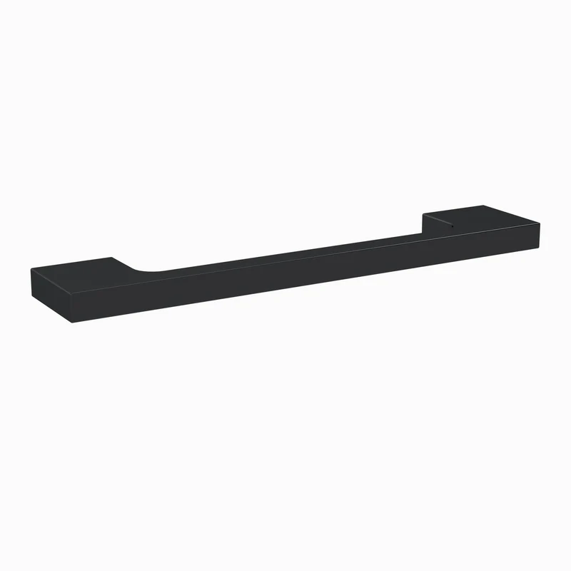 Slimline Straight D Bar Handle With 128mm Centres - Matt Black